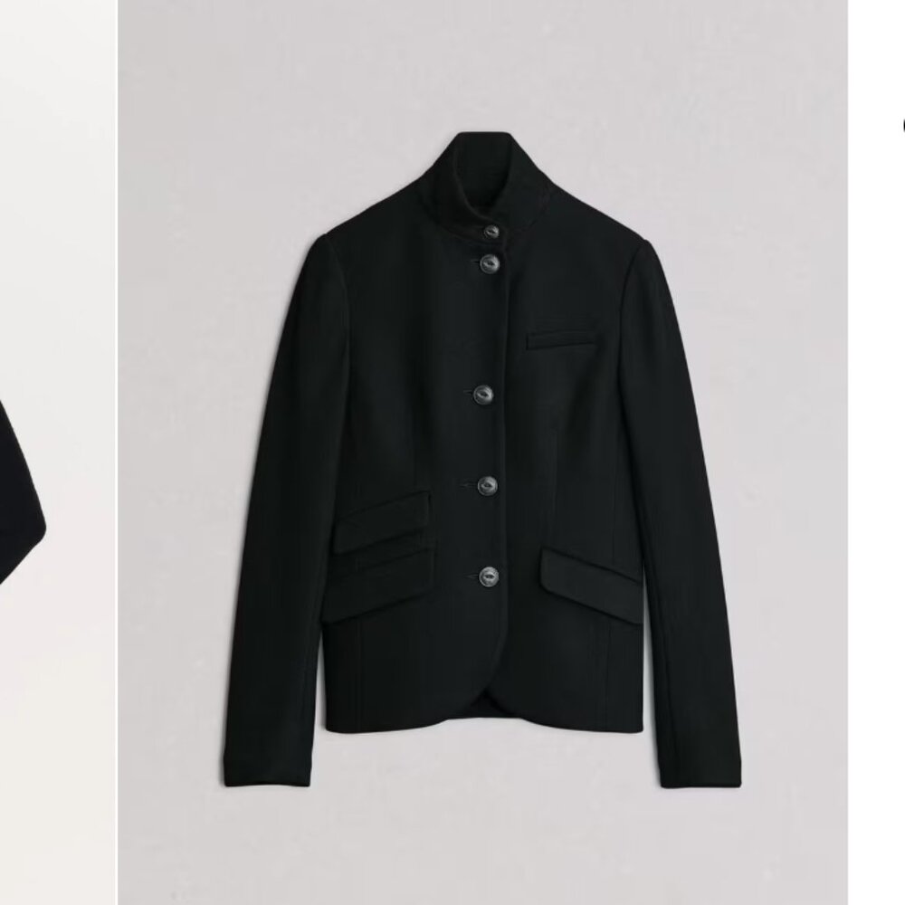 NWT rag & bone Slade Wool Blazer Jacket in Black classic fit - Picture 5 of 9